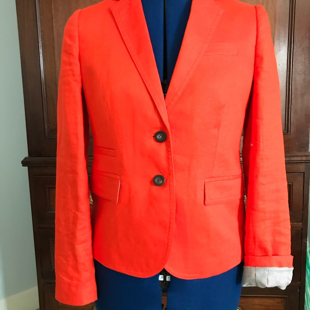 J Crew linen blazer EUC